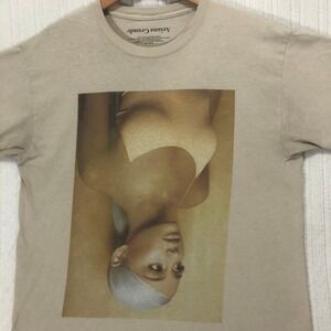 Ariana Grande Sweetener Album T Shirt Beige Graphic Print Men's Size Large